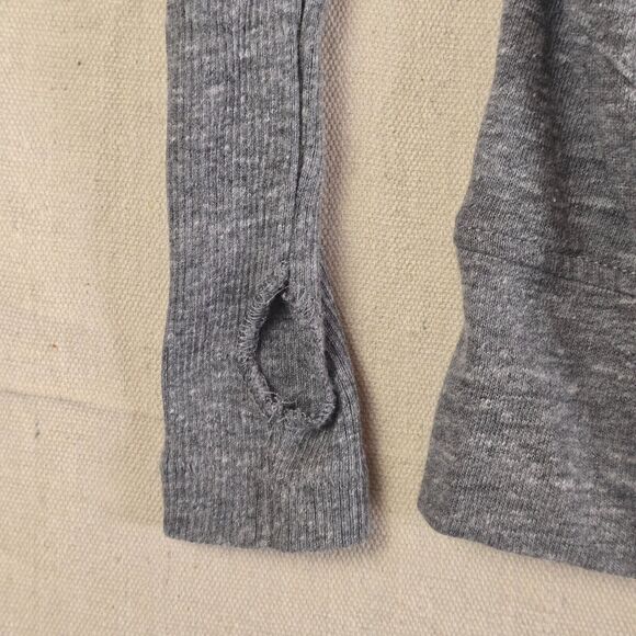 Athleta Women’s Heathered Gray Open Front Cardigan XS | Thumb Hole Sleeves Light - Picture 11 of 15